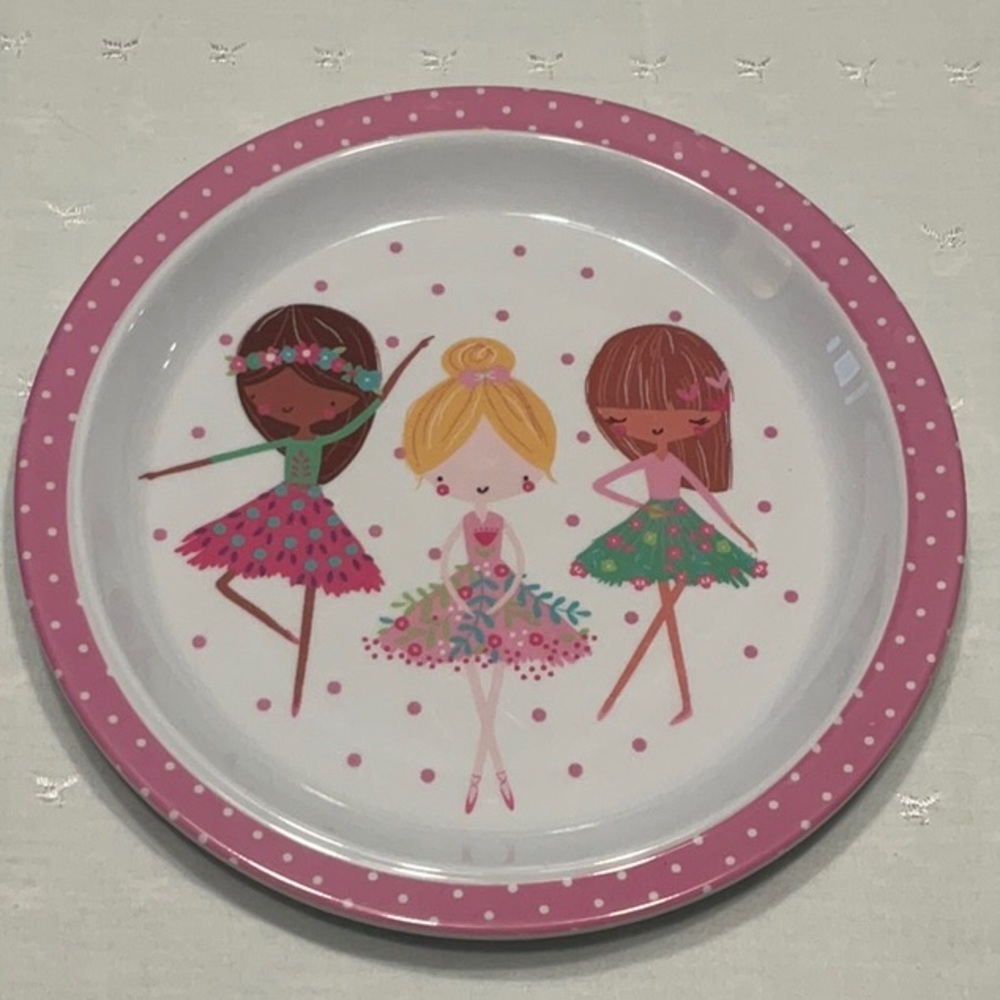 Ballerina Plastic Child’s Plate